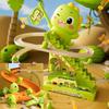 Hot New Dinosaur Stair Climbing Flashing Lights And Music Roller Coaster Track Toy Parent Child Interactive Escalator Toys
