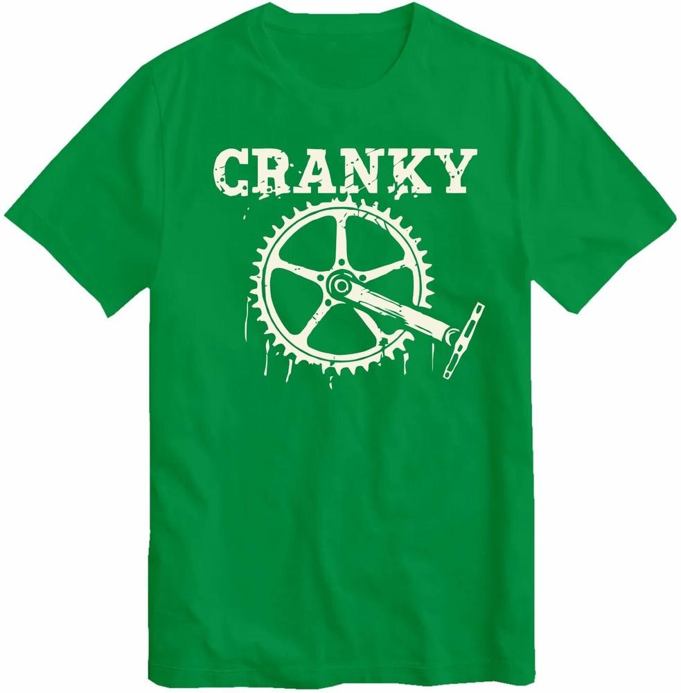 Cranky TShirt Cycling Bike Cyclist Lover Gift Funny Bike Top BMX Cycle T Shirt S