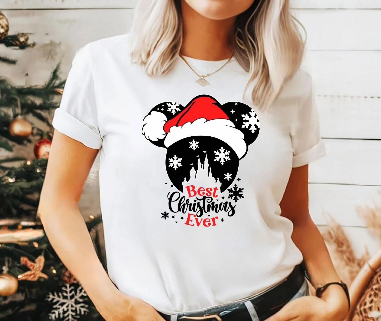 2024 Christmas unisex t-shirt,Night before christmas party, Best Christmas Ever L