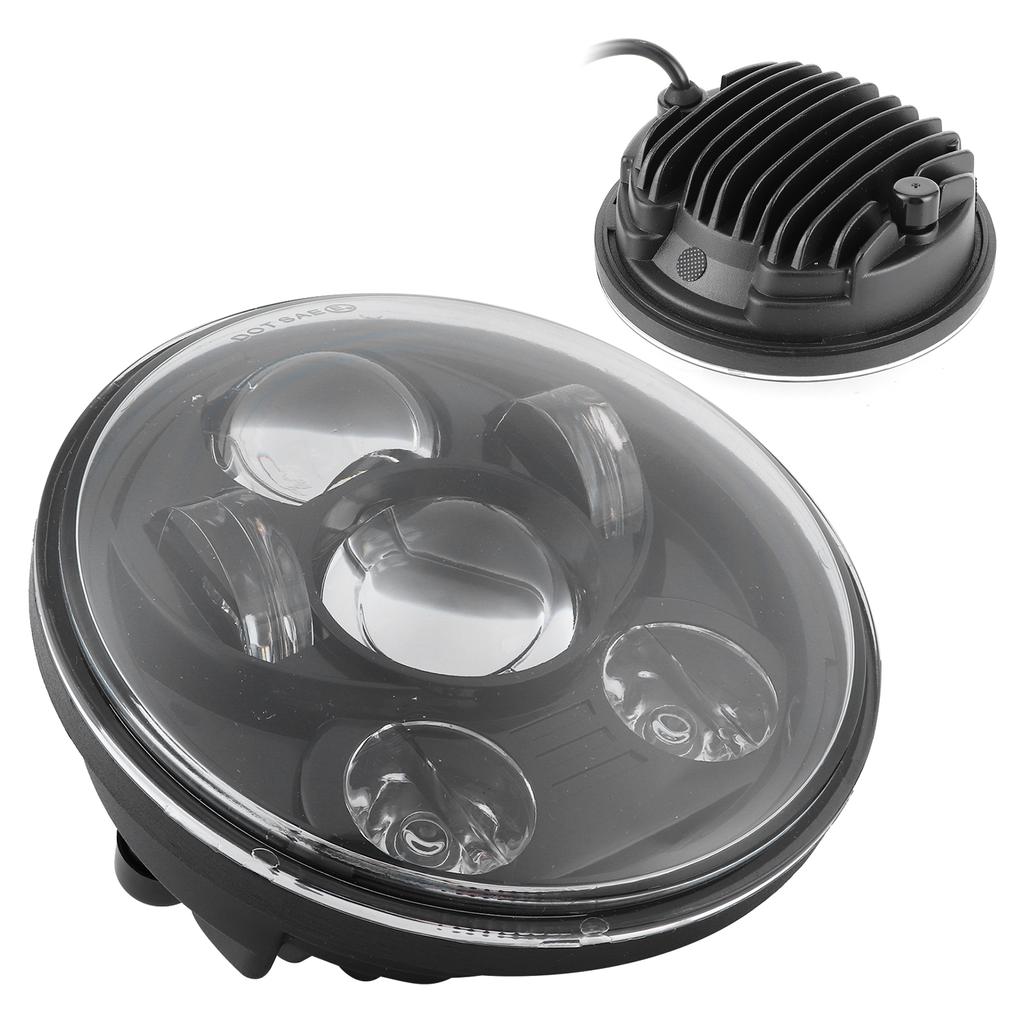 5.75in 75W LED Headlight 6500K High Birhgtness Motorcycle Headlamp Fit for Jeep Wrangler