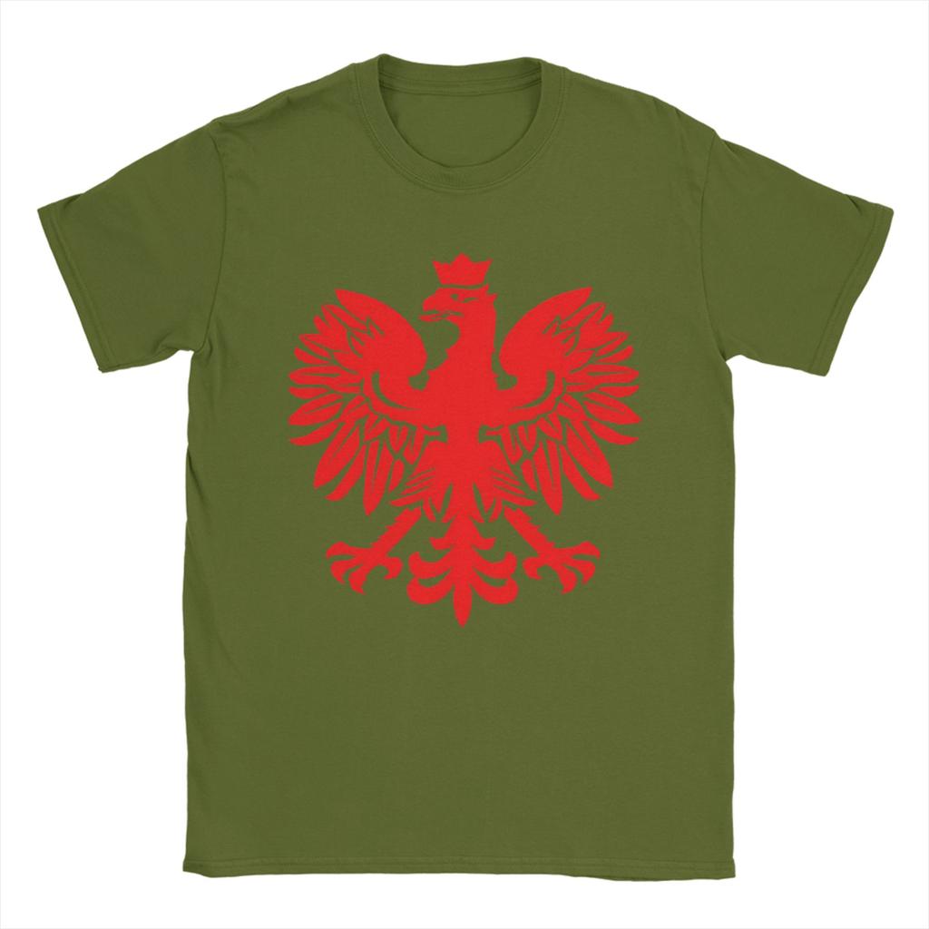 Unisexs Polish Flag Red Eagle T Shirts Cotton Clothing Summer Awesome Shortsleeved Tshirt O Neck Design Tee Shirt Big Size 6xl