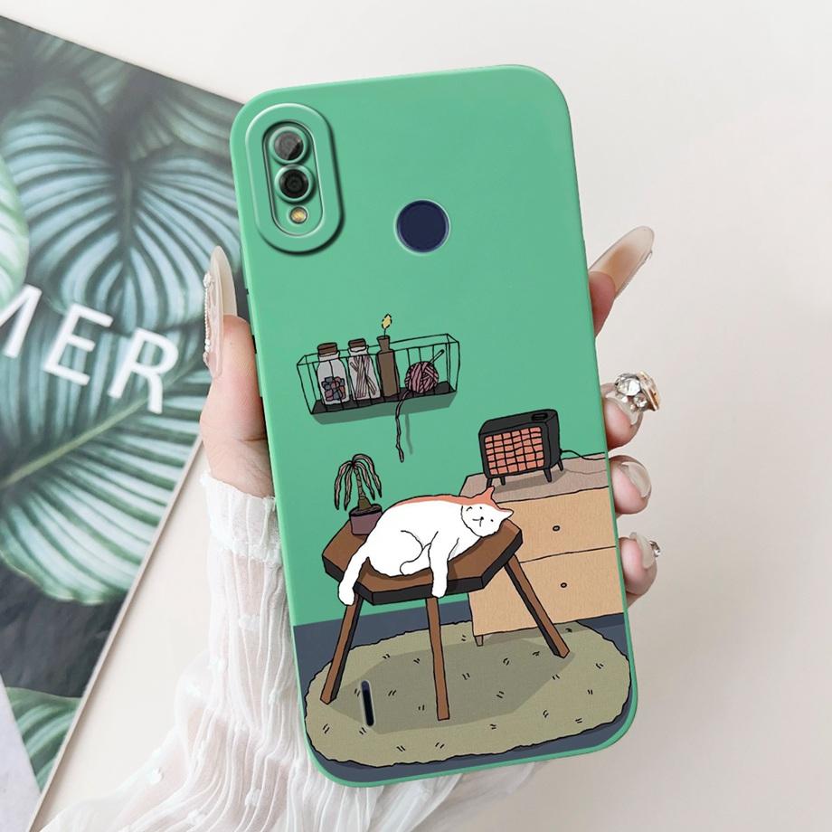 Moon Night Gothic Style Phone Case For Itel P33 Plus P33+ Back Cover Soft Silicone Bumper Coque ITELP33 P 33 Capa