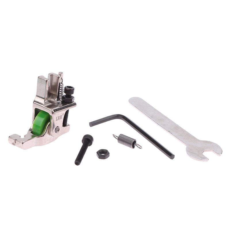 1ks ocelová válečková přítlačná patka pro neviditelný zip S518L/T168 s válečkovou patkou pro průmyslový šicí stroj s vázaným stehem