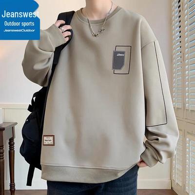Jeanswest Men's Outdoor Sports Round Neck Sweatshirt