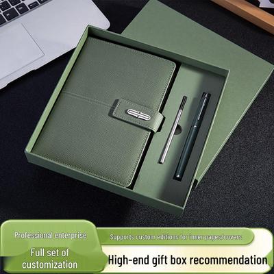 Buckle Business A5 PU Leather Notebook Gift Set with Customizable Logo
