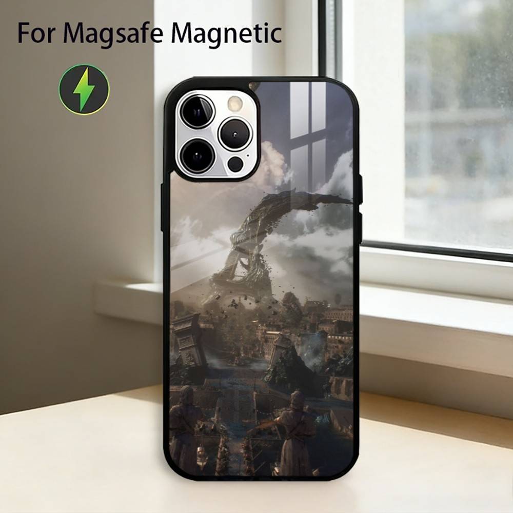 Game C-Clair Obscur E-Expedition 33 Phone Case For iPhone17,16,15,14,13,12,11 Plus,Pro Magnetic For Magsafe Wireless Charging
