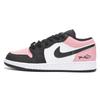 Air Jordan 1 Low Top Vintage Basketball Shoes Women's Black Pink DX4374-008(Team59-x)