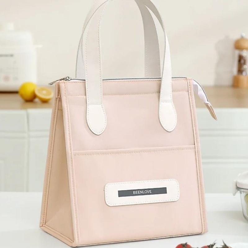 Portable Handheld Lunch Box Bag Insulated Lunch Bag for Work And School Outings Easy Carry Bento Bag Food Storage Pouch