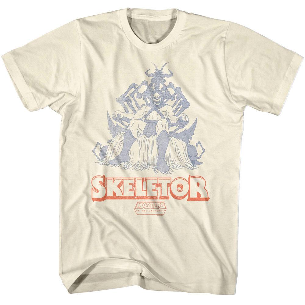 Skeletor Bone Throne Men T Shirt Snake Mountain Masters of the Universe Evil S