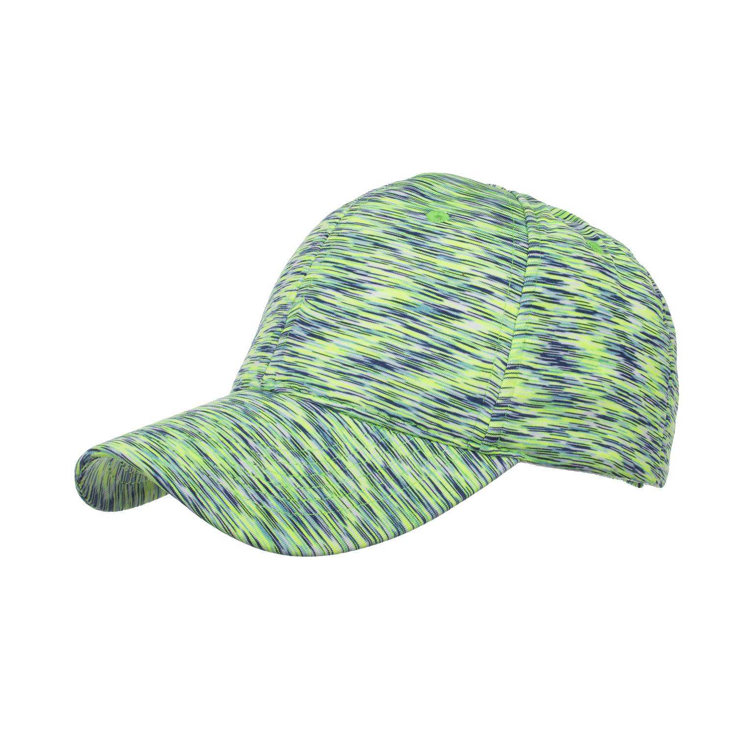 

Весенне-летняя новинка, бейсболка из полиэстера и хлопка в цветную полоску, вышитая кепка, шляпа от солнца, шляпа от солнца Adjustable зелёный