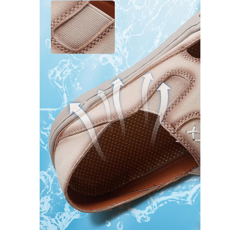 Heren Sandalen Zomer Comfortabel Man Casual Schoenen Mode Slippers Handgemaakt Ademend Lopen Rijden Voetbovenkleding