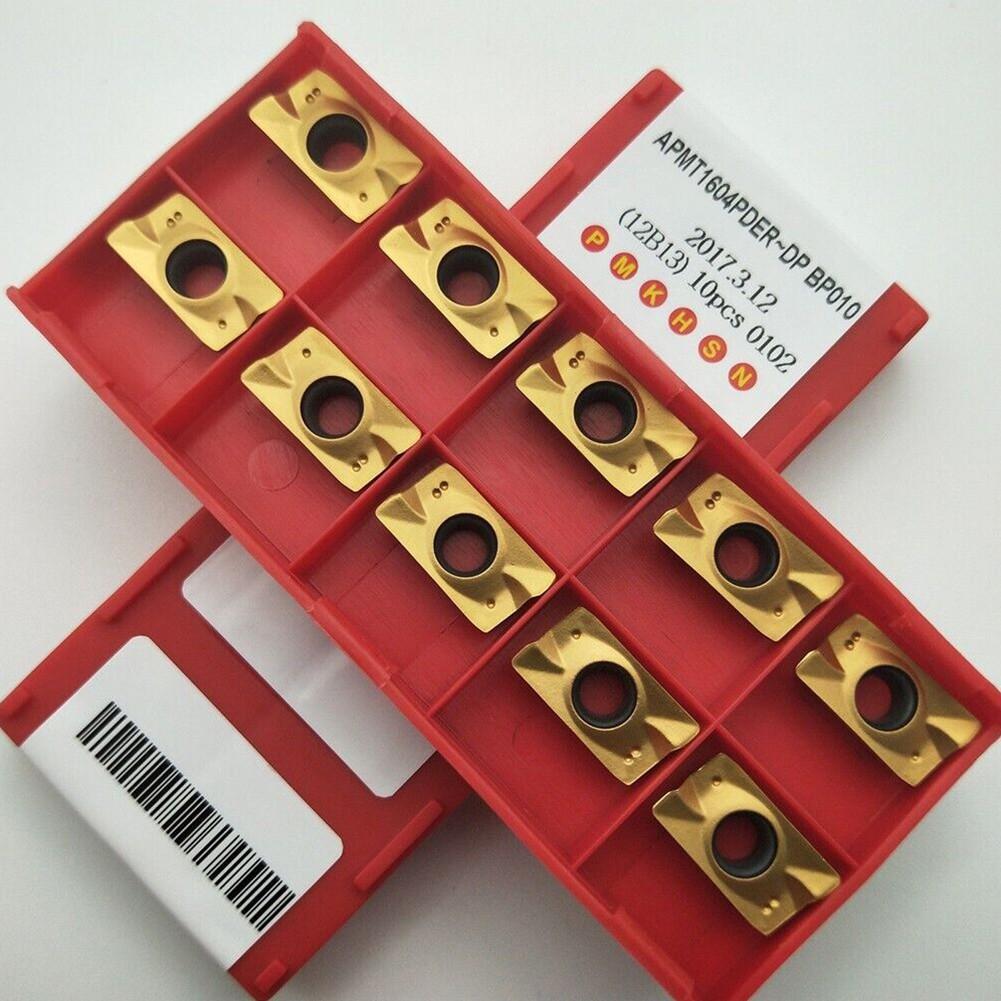 10pcs APMT1604PDER-DP BP010 Milling Insert Carbide Cutting Tools Metal Replace