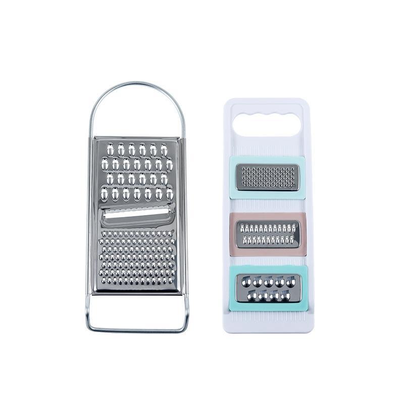 Food Grade Stainless Steel Grater Sharp Blades Non Slip Handle Shredder for Cheese Vegetables Kitchen Use
