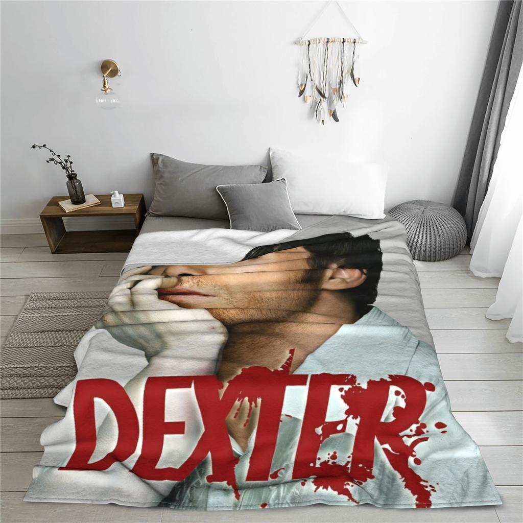 Dexter Morgan Blanket Flannel All Season Movies Multi-function Ultra-Soft Throw Blanket for Home Travel Bedspread