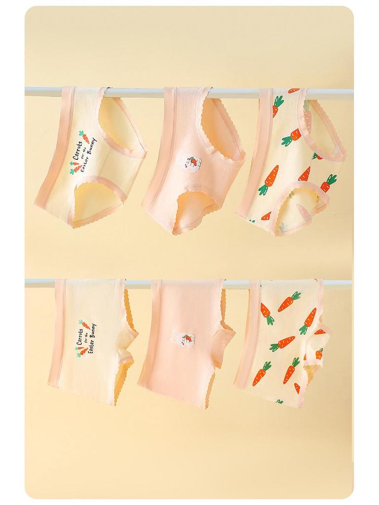 Girls' Cotton Triangle and Mid-Length Briefs – Class A, Comfortable Non-Pinching Design