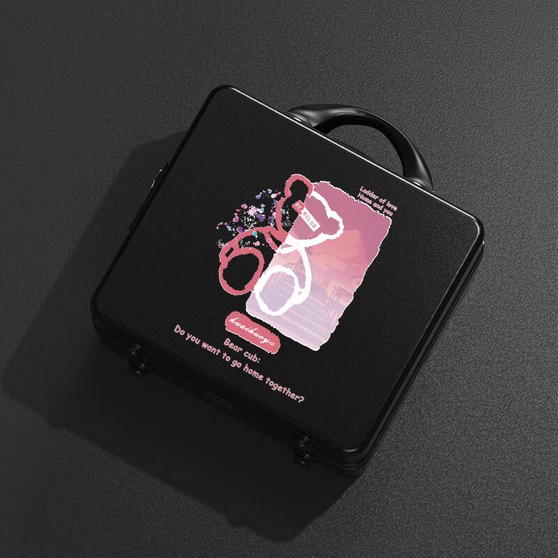 Cute Graffiti Bear 14-inch Carry-on Cosmetic Case 14 inches