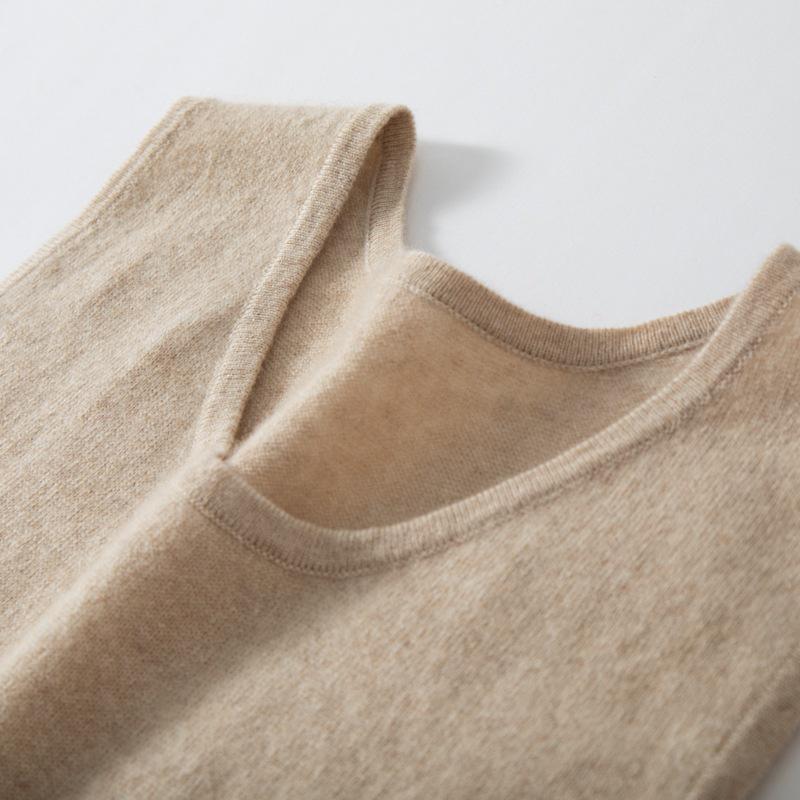 Women's Cashmere Knit U-Neck Sleeveless Camisole