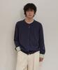 Waikei Striped Roll-Up Cardigan Navy