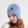 Cold Proof Earflap Woolen Hat Headgear Knitted Earflap Hat Ear Protection Beanie Cap  Male/Female
