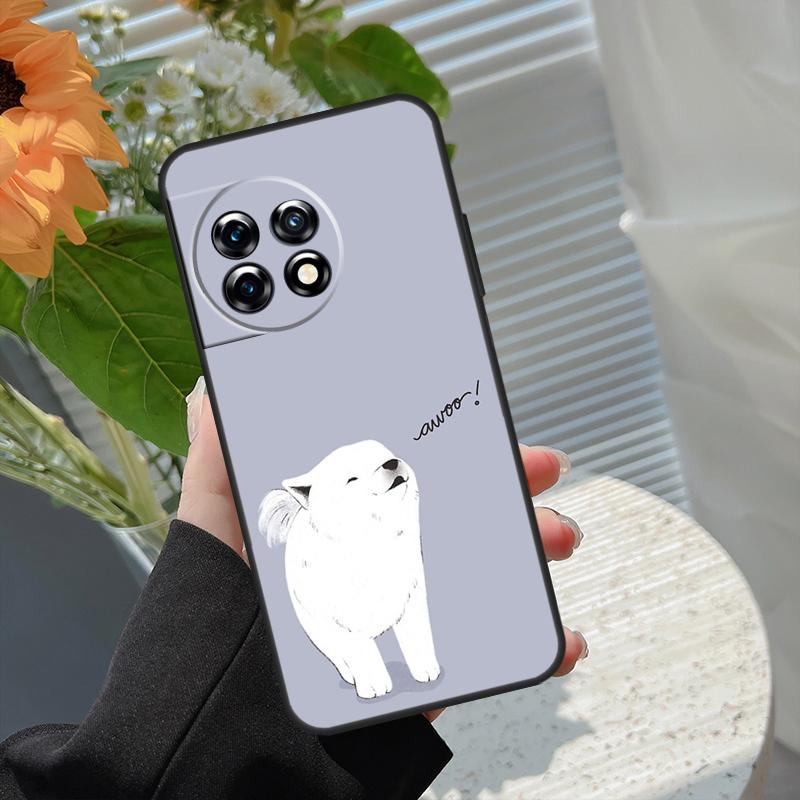 

Samoyed Puppy Case For OnePlus 15R 15 13R 12R 10R 13 13T 12 11 10 10T 8T Nord CE 5 2 3 4 Lite N20 N30 Cover OnePlus Nord CE4Lite