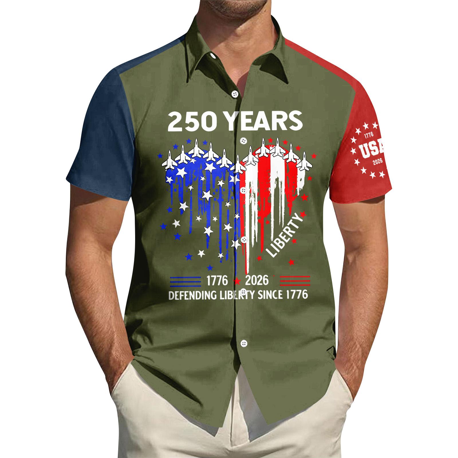 

Men s Casual Short Sleeve Shirt Polo Collar Lightweight Breathable Summer Top with Printed Design Suitable for Outdoor and Daily Wear L