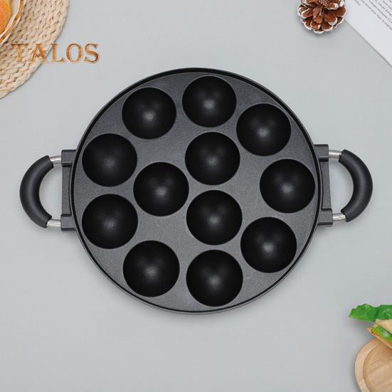 7 Gaats Kook Cake Pan Gladde Omelet Pan Anti-aanbak Koekenpan voor Octopusballen Ontbijt Omelet Maker