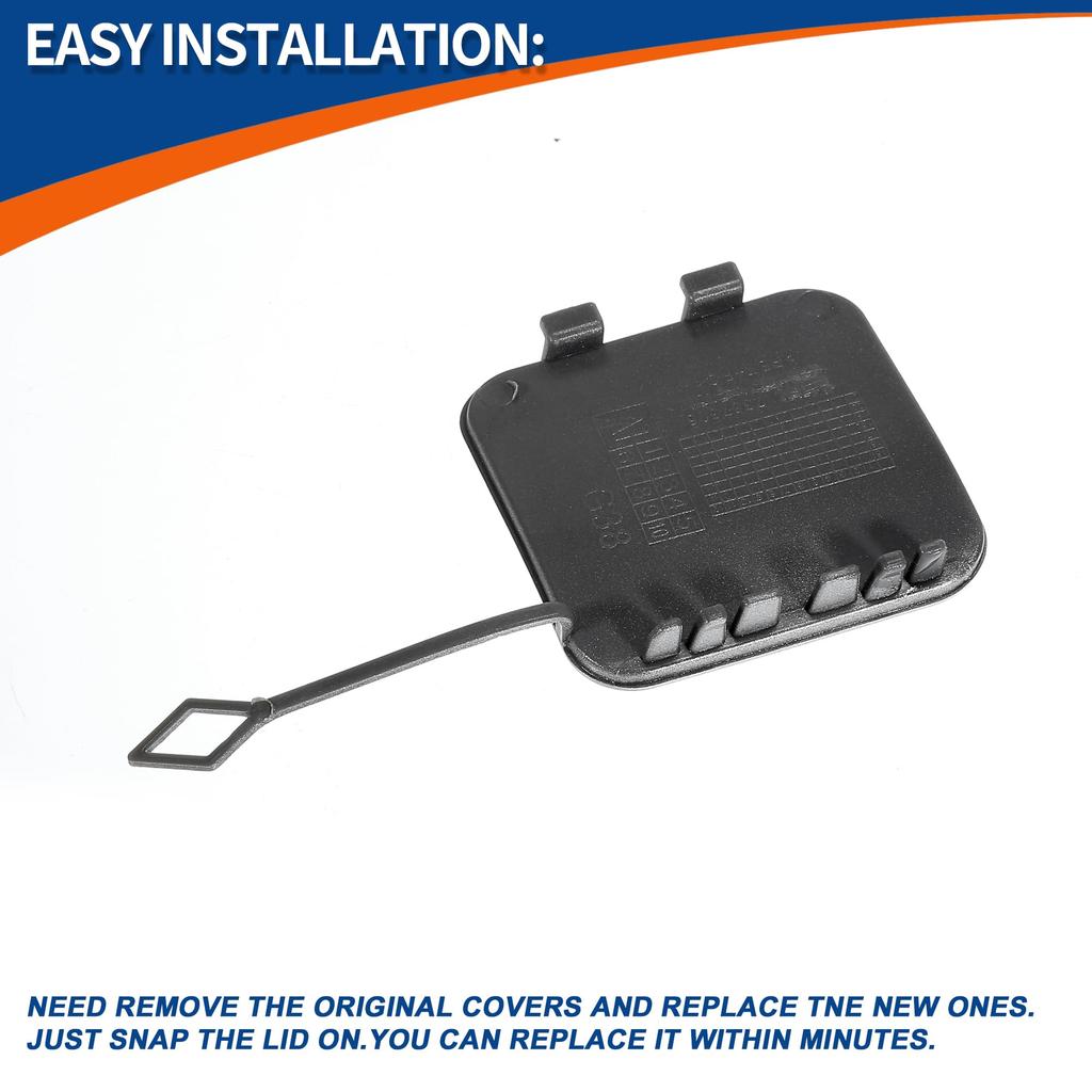 ACROPIX 530i and M5 Rear Right Passenger Car Bumper Tow Hook Cashmere Part Number 51127 1 Piece (2017-2020) (2018-2020) Cover, Silver, (475589),