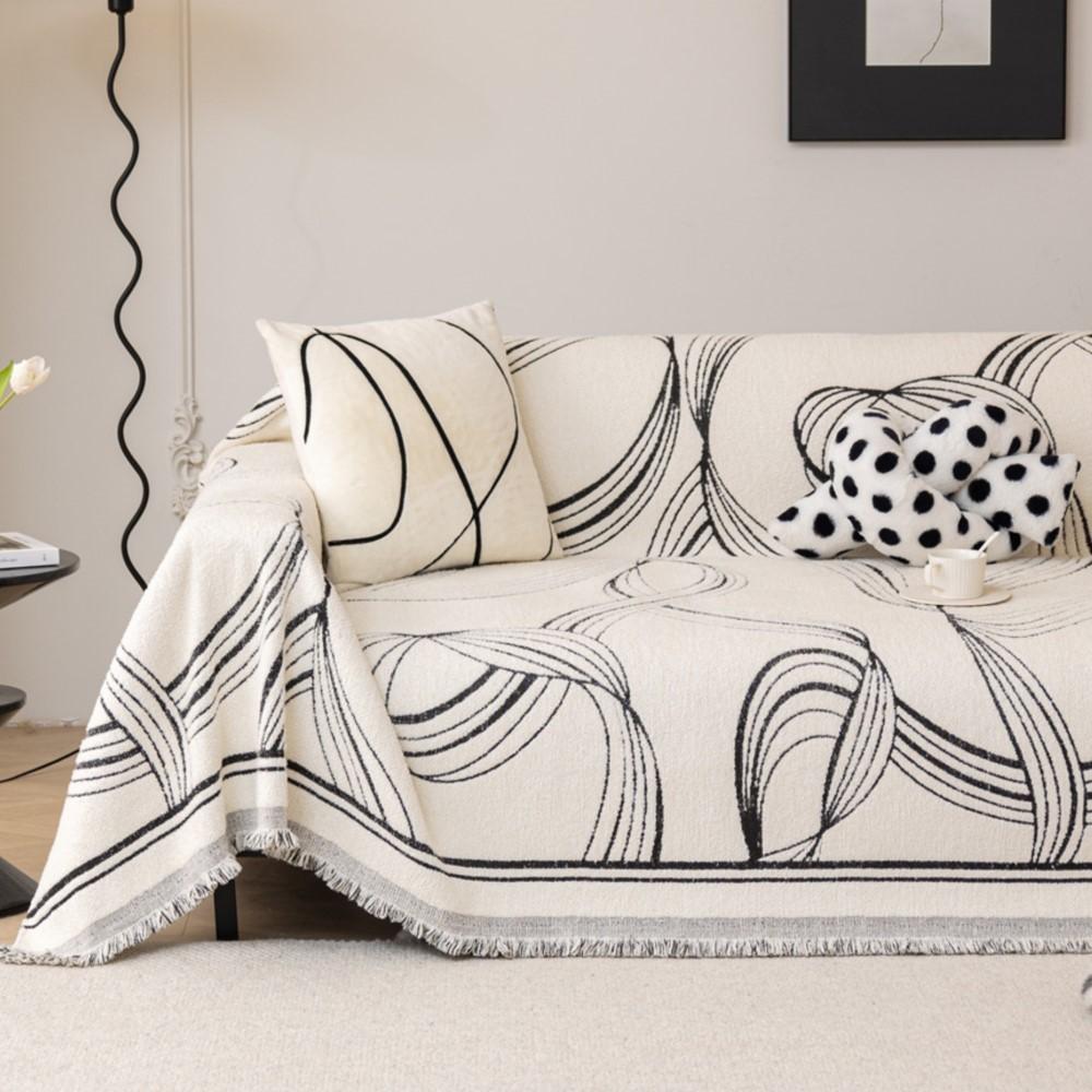 Copridivano Dreamland Copridivano in Tessuto Asciugamano per Divano Bifacciale Copridivano Universale per Tutte le Stagioni Divano a Tre Posti