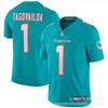 Miami Dolphins NFL Football Jersey 10 Hill 17 Waddle 1 13 White Blue Short Sleeve Cotton V-Neck Sportswear Men Women