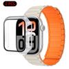 Silicone Strap+Case For Apple Watch Ultra 3/2/1 49mm 11 10 46mm 42mm Magnetic Band iWatch 9 8 7 45mm 41mm 6 5 SE 44mm/40mm Cover
