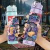 1PC Cool Street Style Monster Figure 750ml Color Plastic Sports Water Bottle Leakproof Flip Straw Lid Suitable for Sports Office Home Use