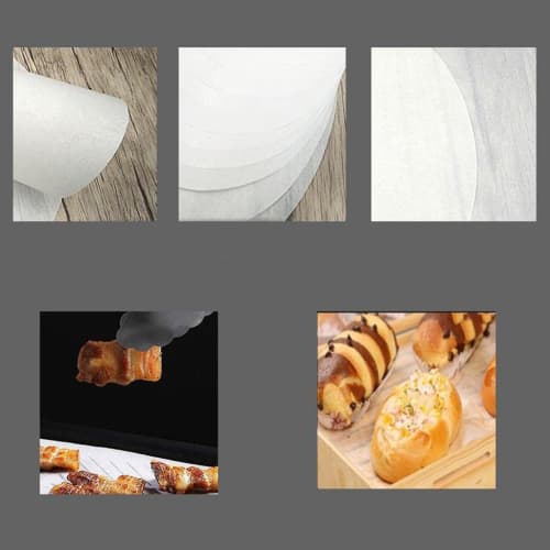 XIMING Burger Patty Paper, Hamburger Patty Paper Sheets, Patty Paper for Separating Baking/Burger Patties, Cookies, 500 Pieces, 10cm