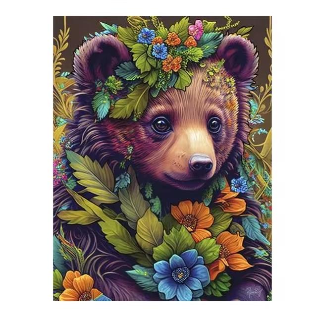 DIY Diamond Painting Flowers Animals New 2024 Cross Stitch Mosaic Panda Raccoon Elephant Cat Diamond Embroidery Sale Home Decor