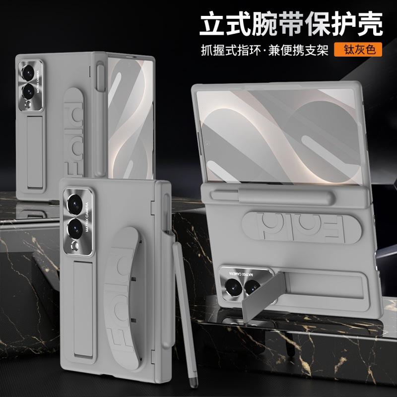 Applicable to Samsung fold8 mobile phone case Galaxy Zfold8wide folding screen wristband bracket case film integrated