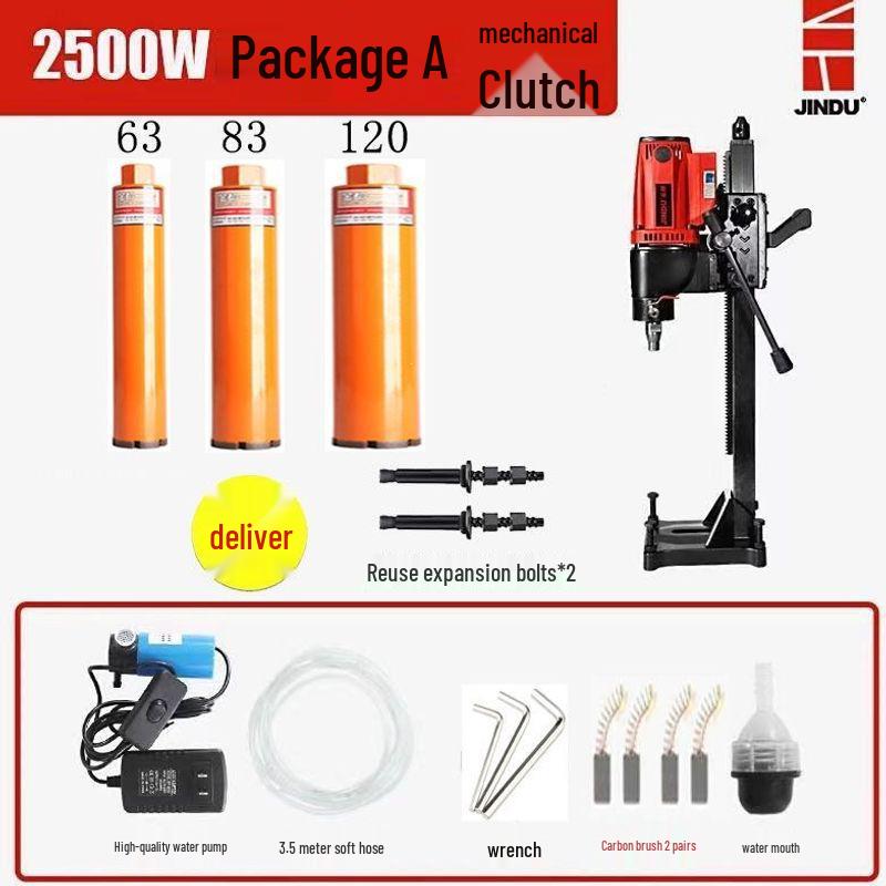 High-Power Handheld and Desktop Diamond Core Drill for Concrete Engineering