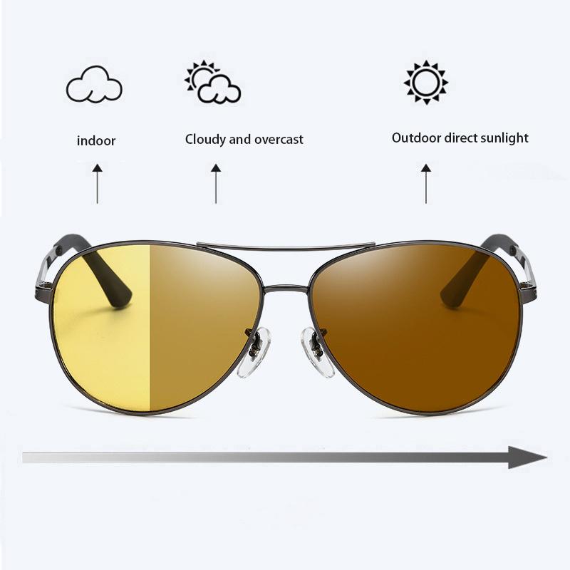 

2 в 1 фотохромные солнцезащитные очки для вождения с ночным видением для мужчин и женщин, антибликовые, для рыбалки, роскошные солнцезащитные очки-хамелеоны для активного отдыха, неполяризованные