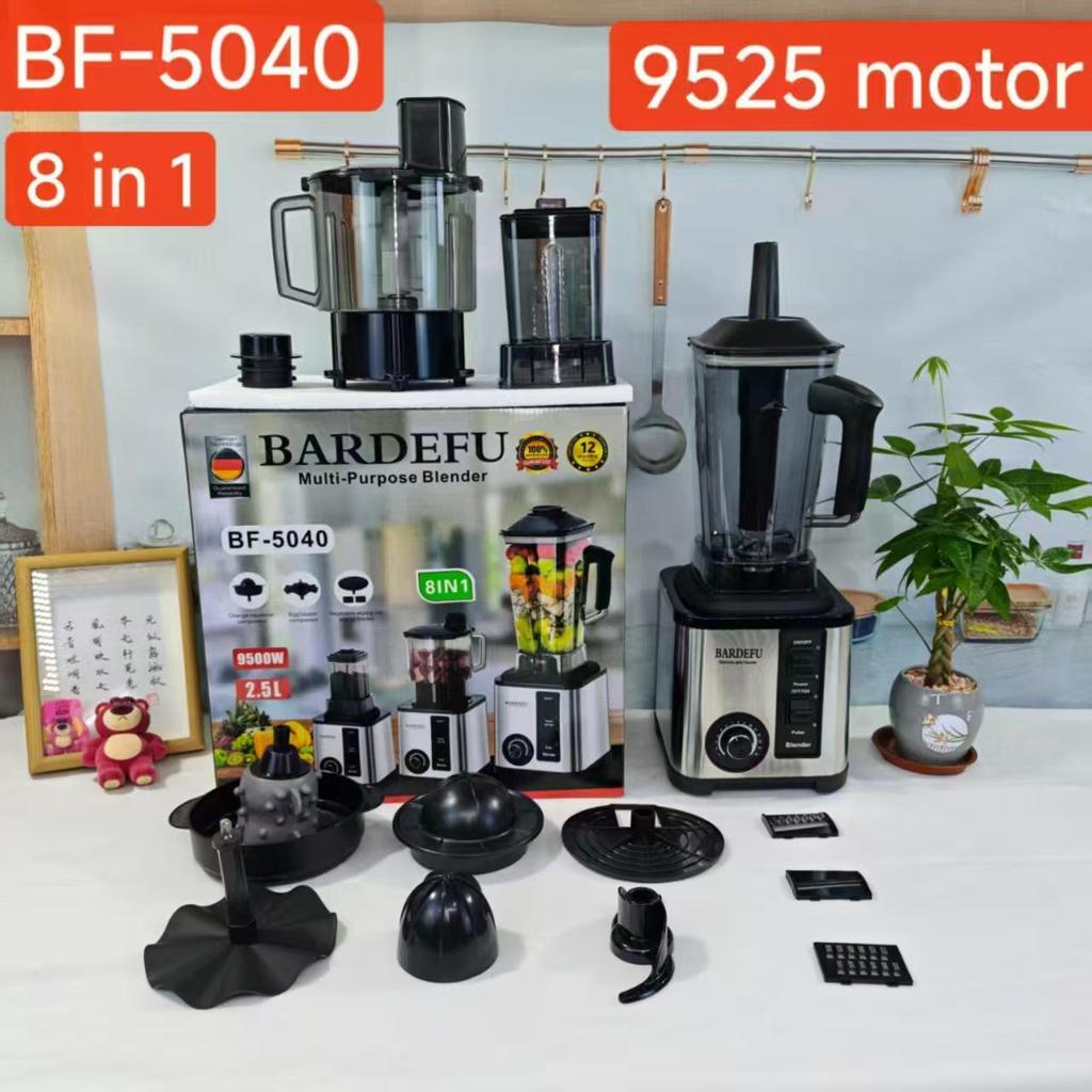 Stainless Steel Multi-Function Blender: Juicer, Meat Grinder & Food Processor with Large Capacity