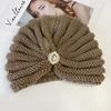 Winter Warme Hijab-Kappen Weiche Strickmützen Modische Turbanmütze für Damen