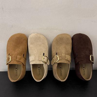 New Thick-soled Women's Shoes with Insole Height Increase, Retro Full-bag Height Increase, Versatile Single Shoes