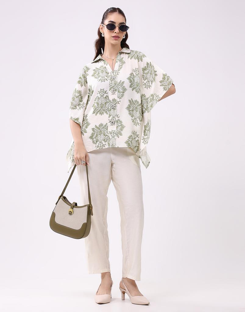 Monte Carlo Women Collar Neck Three-Quarter Sleeves Coordinate Set