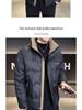 Men's 2025 Colorblock Stand-up Collar Down Jacket - Black, Warm Korean Style Winter Coat.