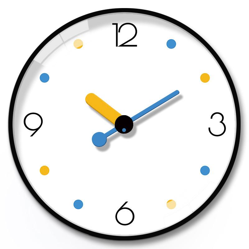 12-Inch 30Cm Simple Nordic Living Room Clock Creative Fun Bedroom Acrylic Clock Quartz Clock Wall Clock Premium