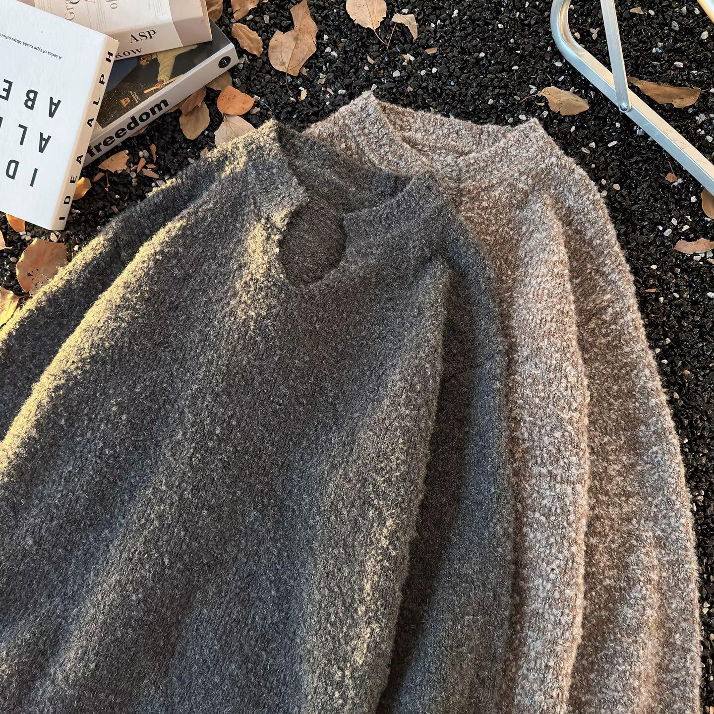 

Men s Slim Fit Round Neck Sweater - Trendy Autumn/Winter 2025 Style XXXL кавовий