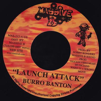 7-Zoll Schallplatte BURRO BANTON - Launch Attack MAS212 Massive B 2002 US Reggae, Ska & Dub Gebraucht