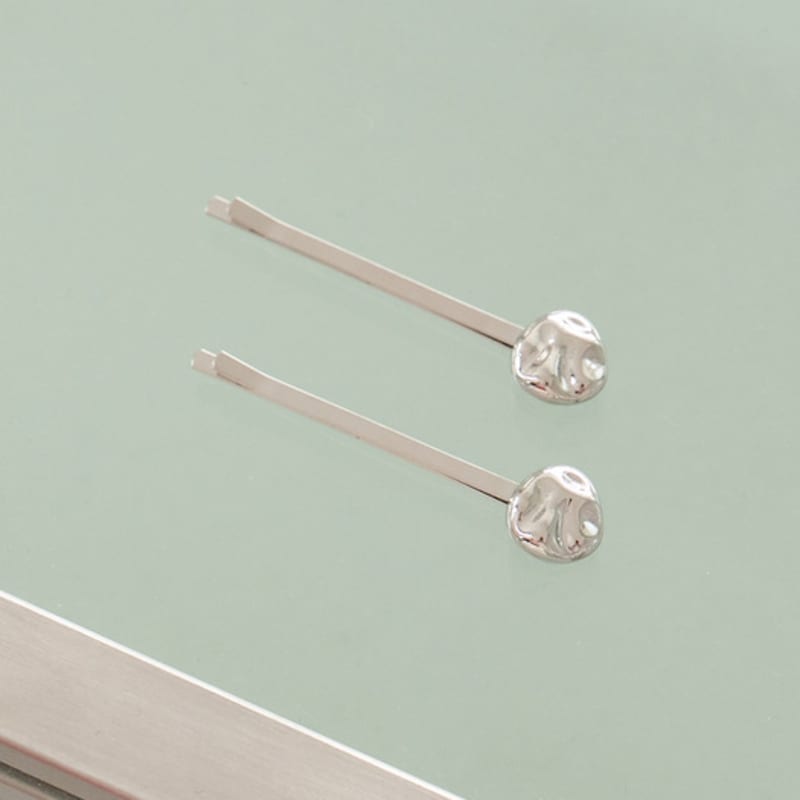 geegee [2SET] mini pebble hair pin