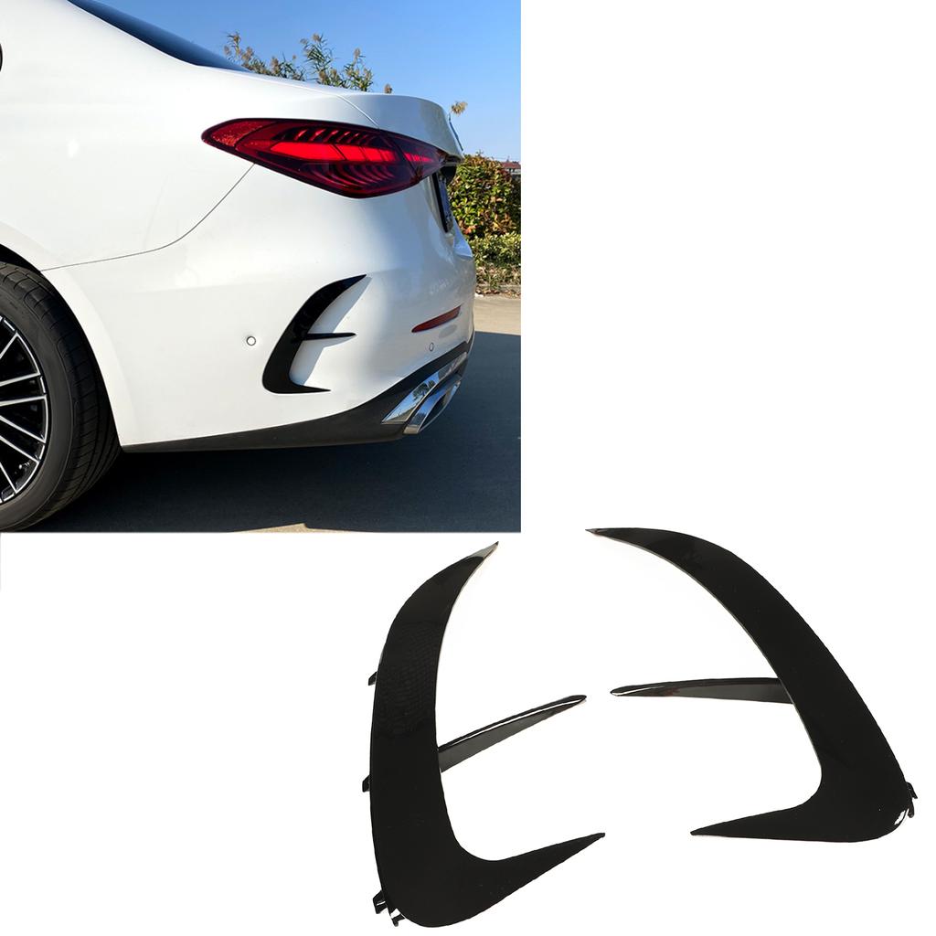 Rear Bumper Vent Cover Spoiler ABS Replacement for ‑ C‑Class W206 ‑Line 2021 and Up