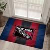 New York Rangers Design Crystal Velvet Carpet Cozy Non?Slip Printed Rug For Bedroom Living Room Entrance