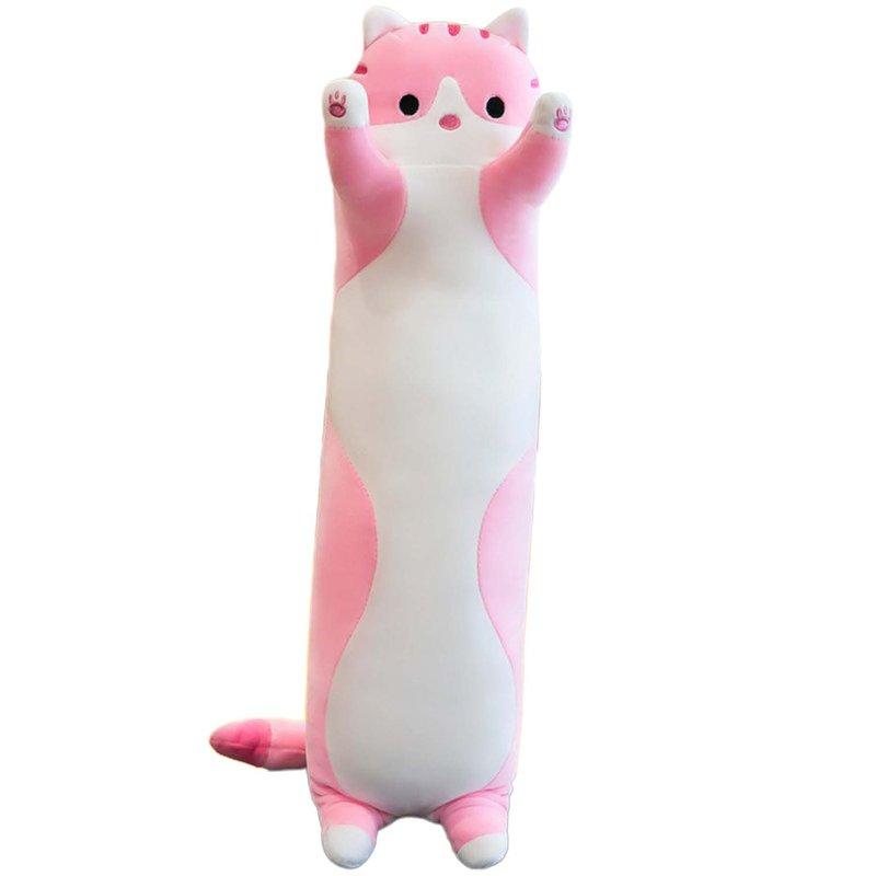 pink plush cat