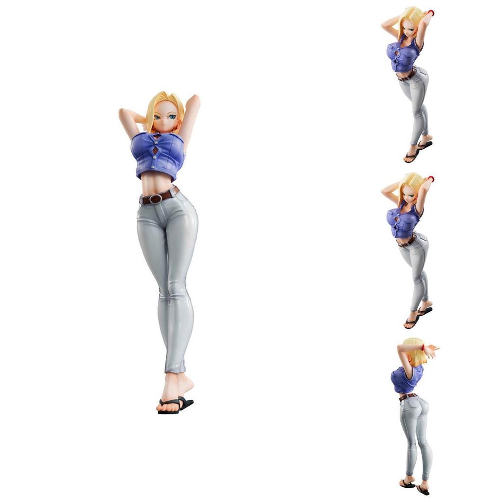Stunning Dragon Ball Z Gal Android No. 18 Pvc Figure 20cm Tall Statue Ver.iii Gift