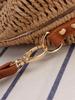 Women's Trendy Paper Rope Woven Crossbody Bag